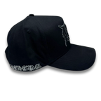 DAKAPS- DK CRISTALS BLACK/SILVER