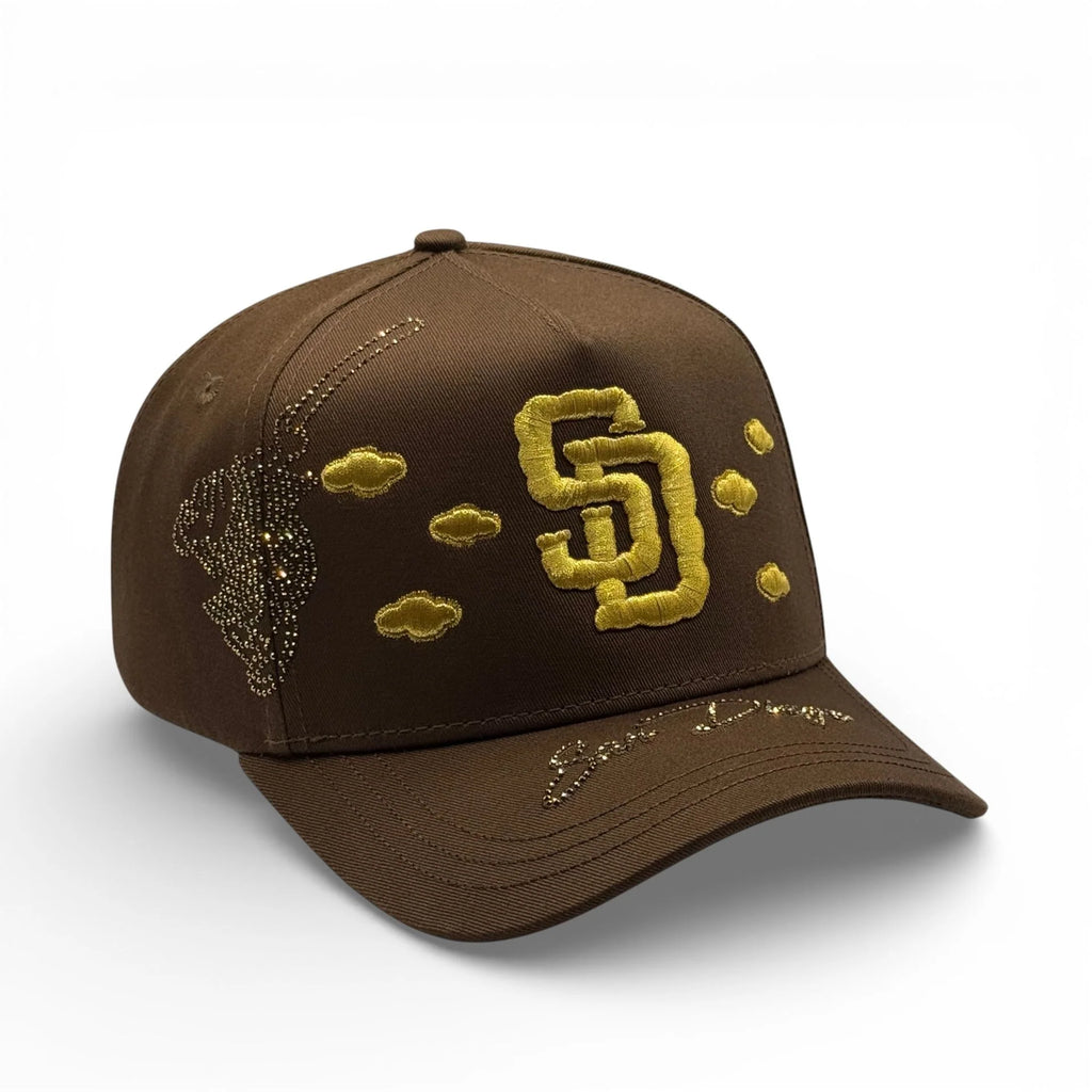 MZ HATSS - SAN DIEGO CLOUD BROWN X GOLD
