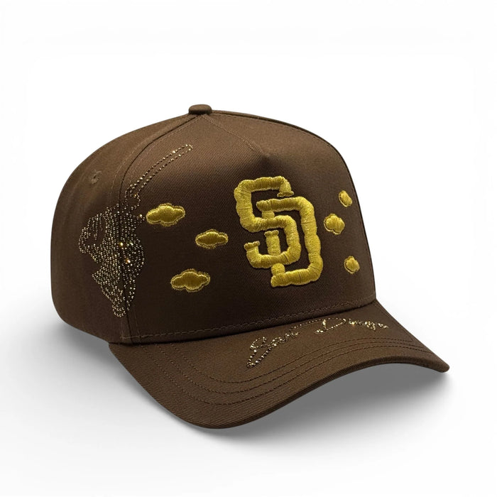 MZ HATSS - SAN DIEGO CLOUD BROWN X GOLD