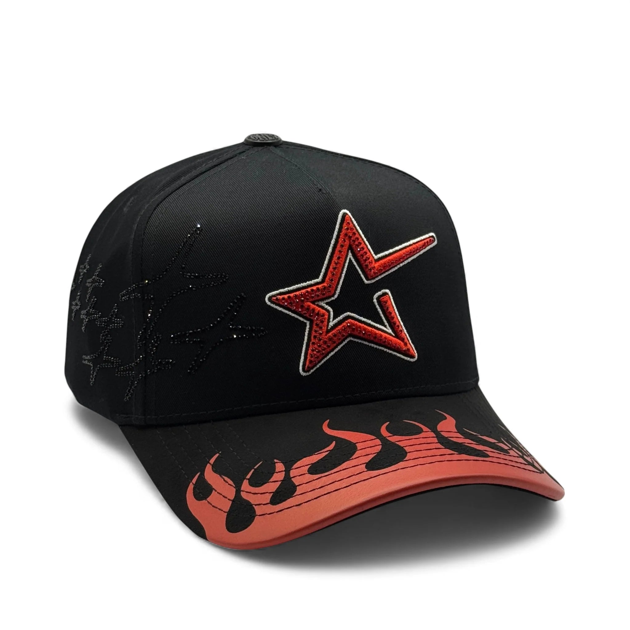 CASH ONLY - STAR IN FLAMES BLACK